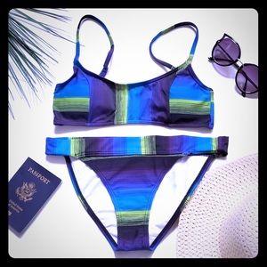 NWT adorable striped bikini